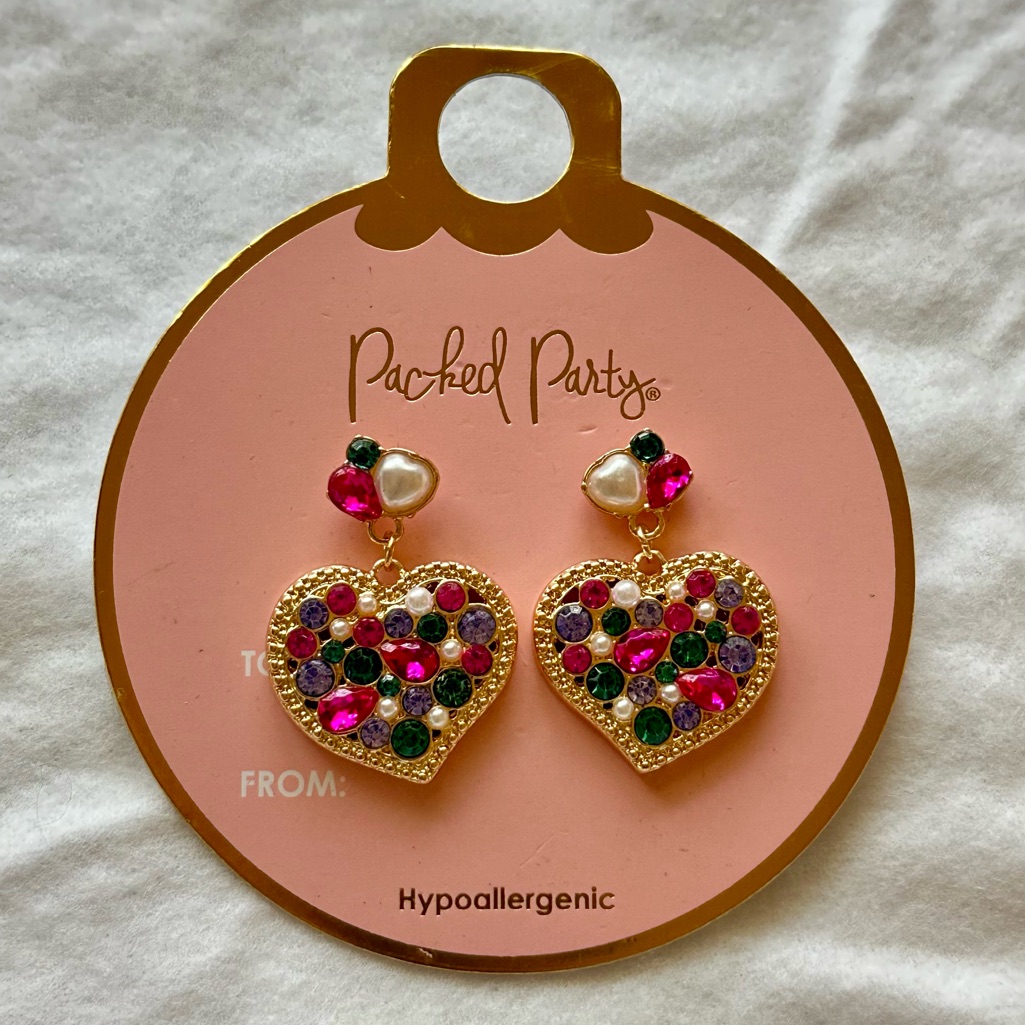 Multicolor Heart Earrings